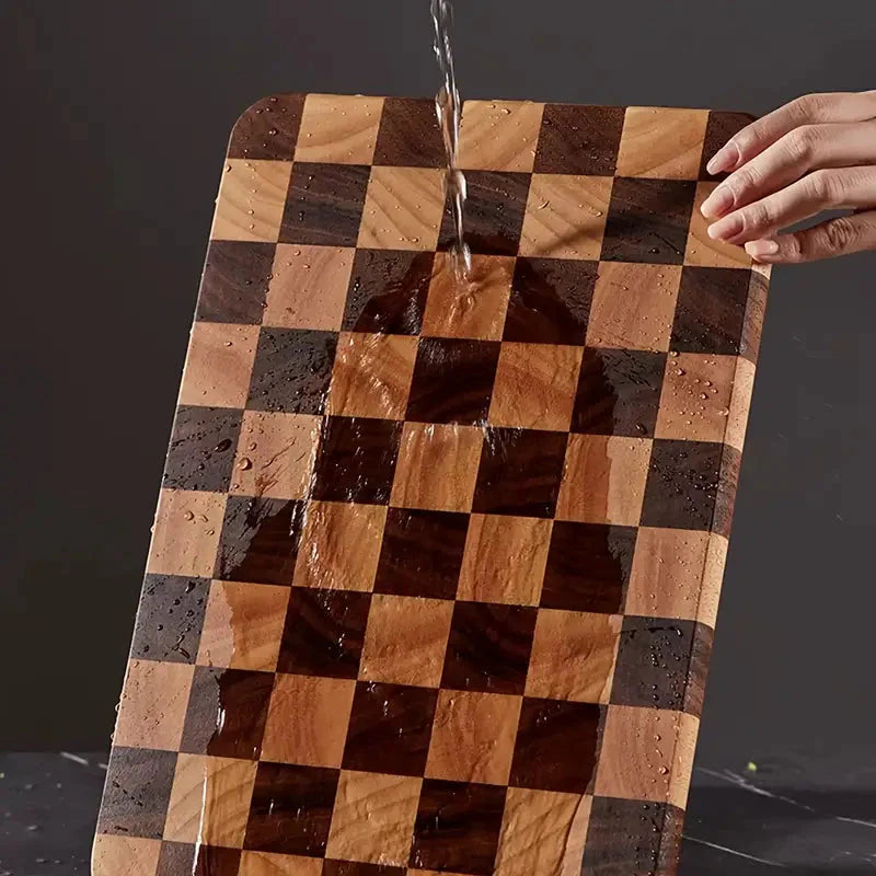 Grande planche en bois Damier 41x28cm