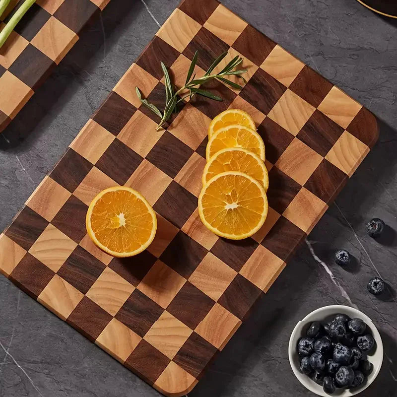 Grande planche en bois Damier 41x28cm