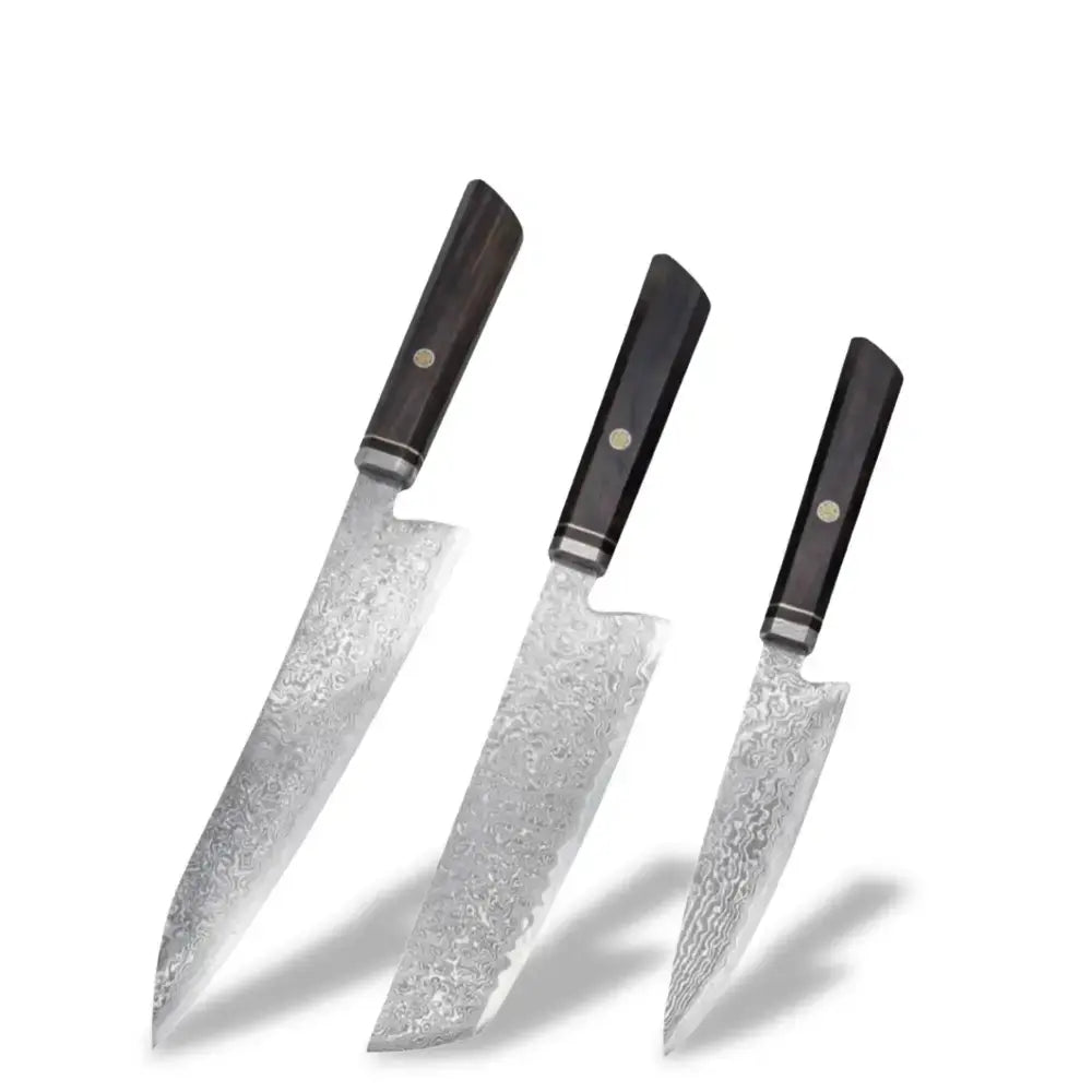 Set de 3 couteaux japonais - Collection Hagane