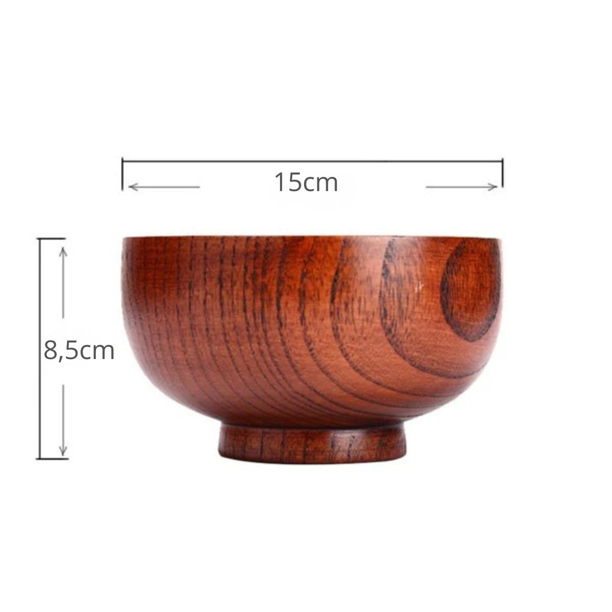 Bol japonais en bois naturel